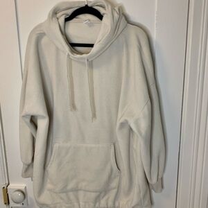 White Fleece Hoodie